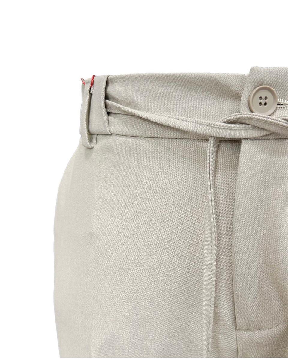 Regular Fit Likralı Bej Art Jogger Pantolon - Image 2