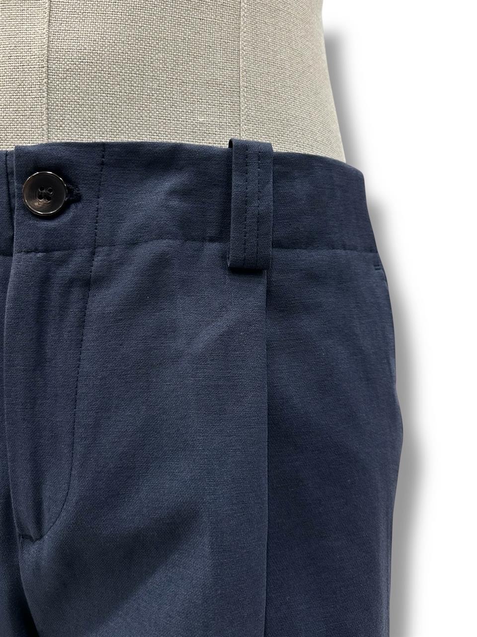 Oversize Gabardin Kumaş Lacivert Ashford Pantolon - Image 4