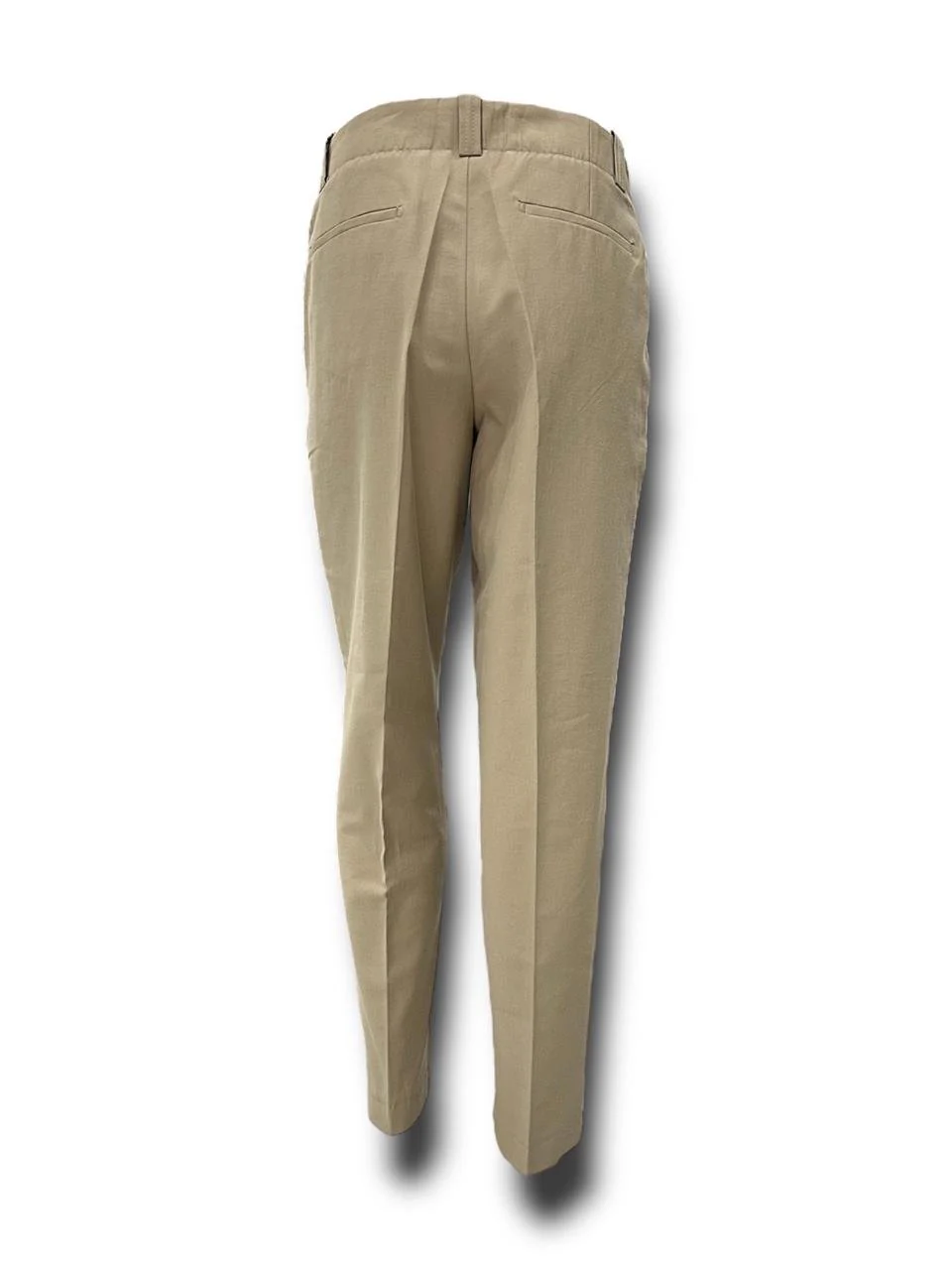 Oversize Gabardin Kumaş Bej Ashford Pantolon - Image 3