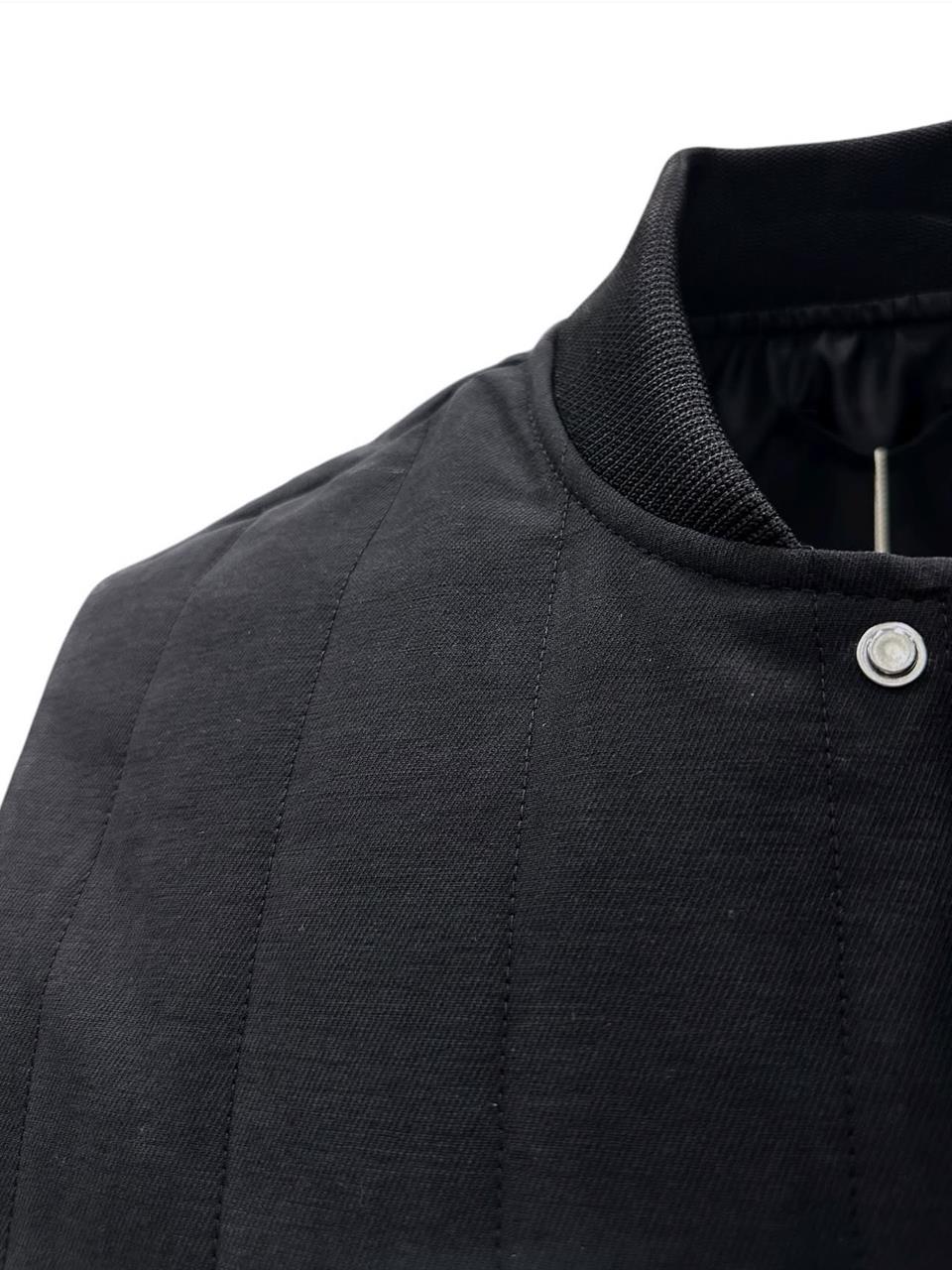 Ashford Siyah Gabardin Kumaş Çıtçıtlı Yelek - Image 3