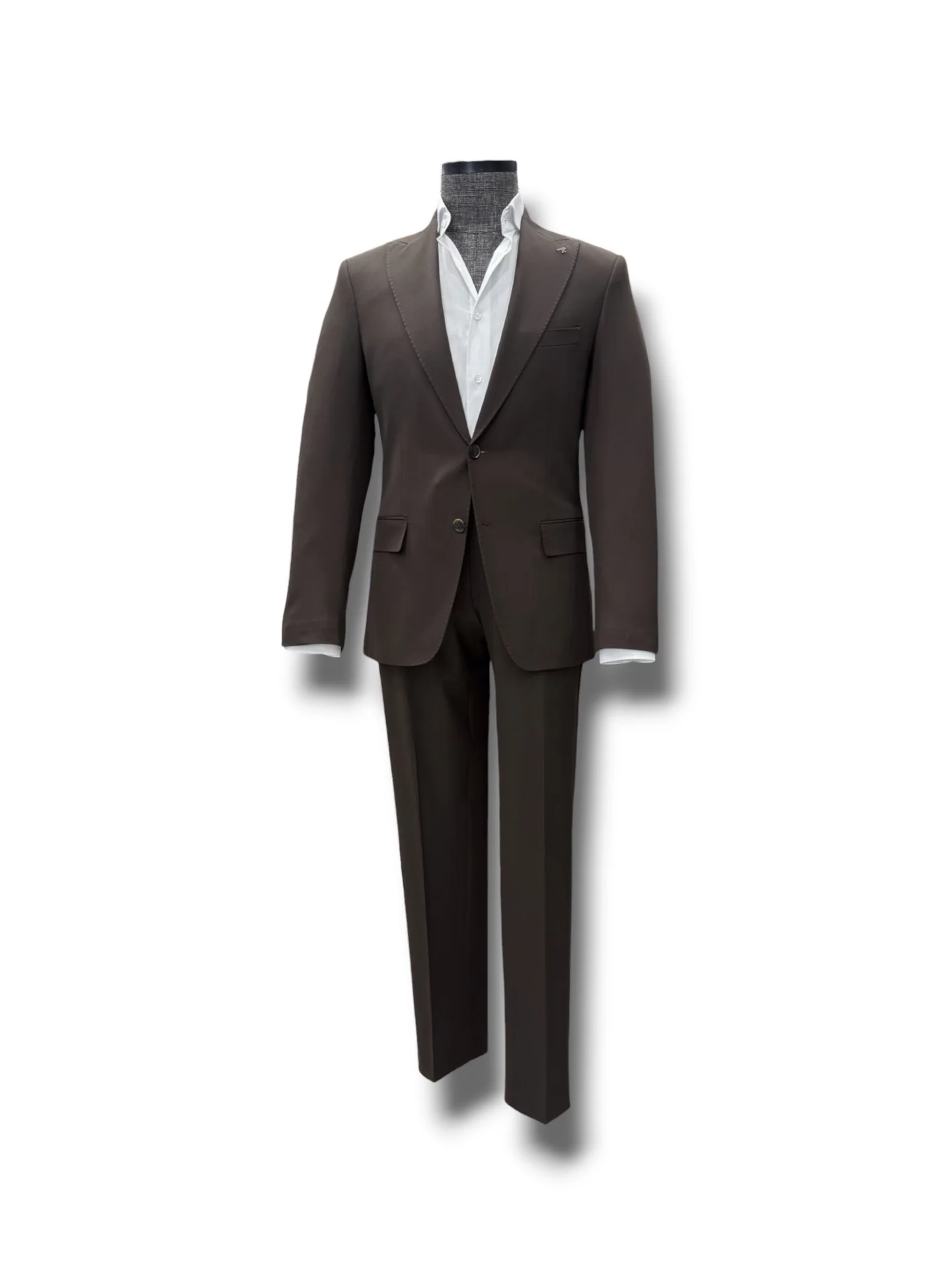 Slim Fit Kahverengi Gent Takım Elbise