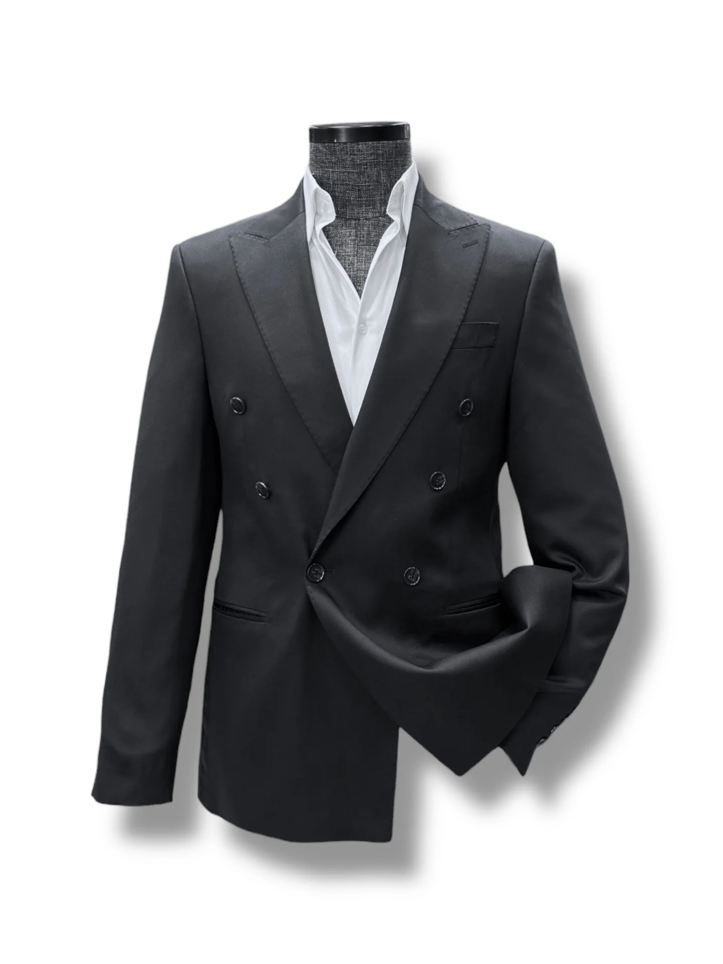 Standart Fit Tencel Kumaş Siyah Loreno Takım Elbise - Image 2