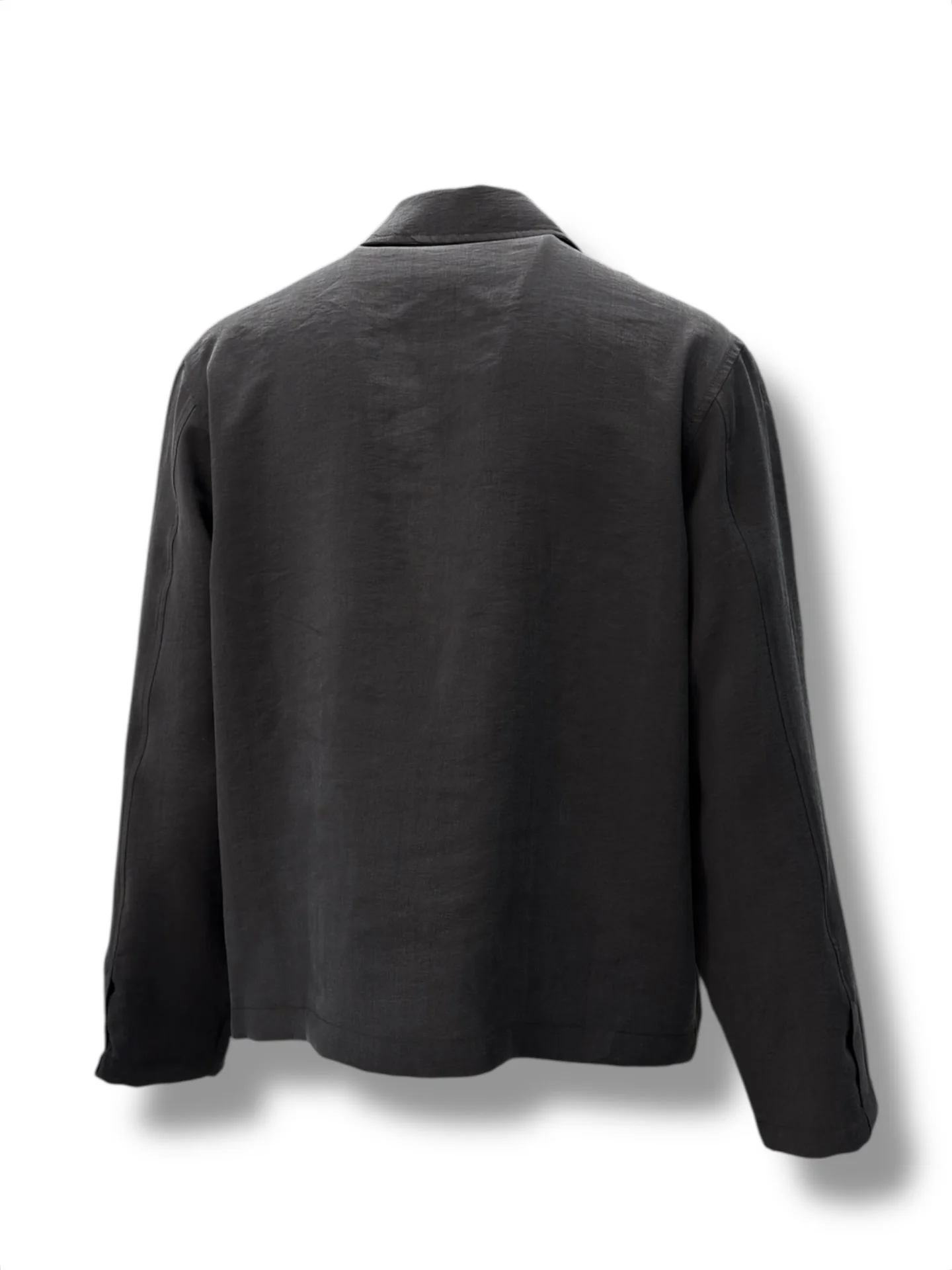 Oversize Hafif Kumaş Siyah Lume Mont - Image 3