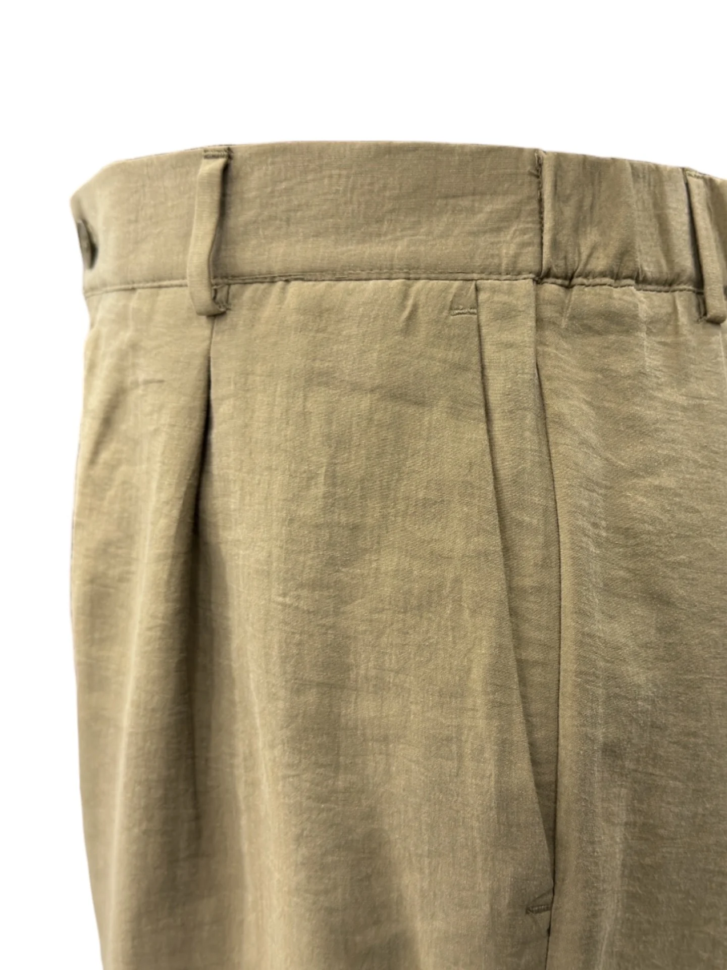 Oversize Hafif Kumaş Taba Lume Pantolon - Image 3