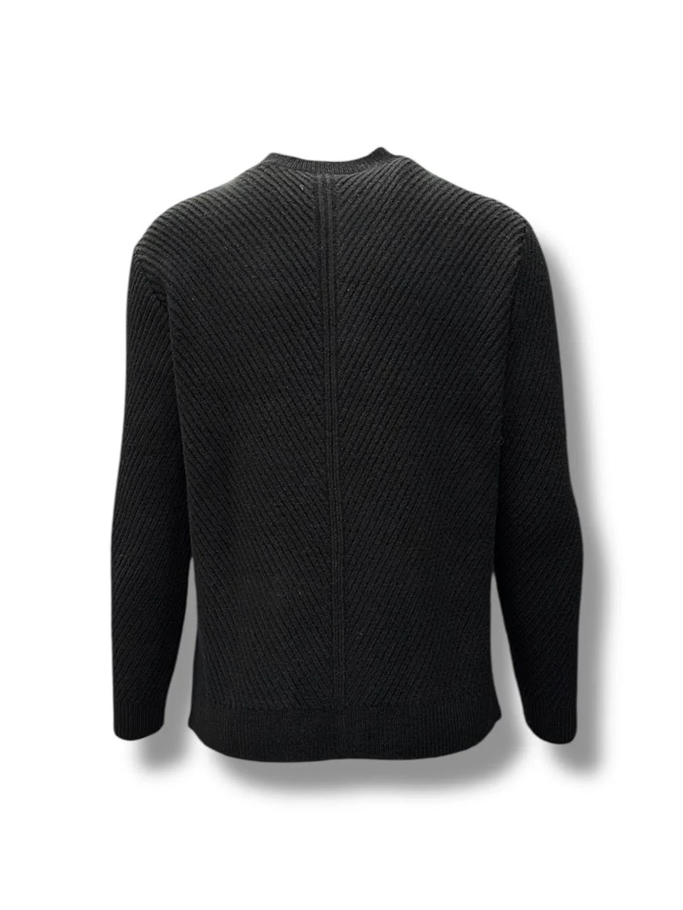 Slim Fit Düğmeli Siyah Mielo Hırka - Image 3