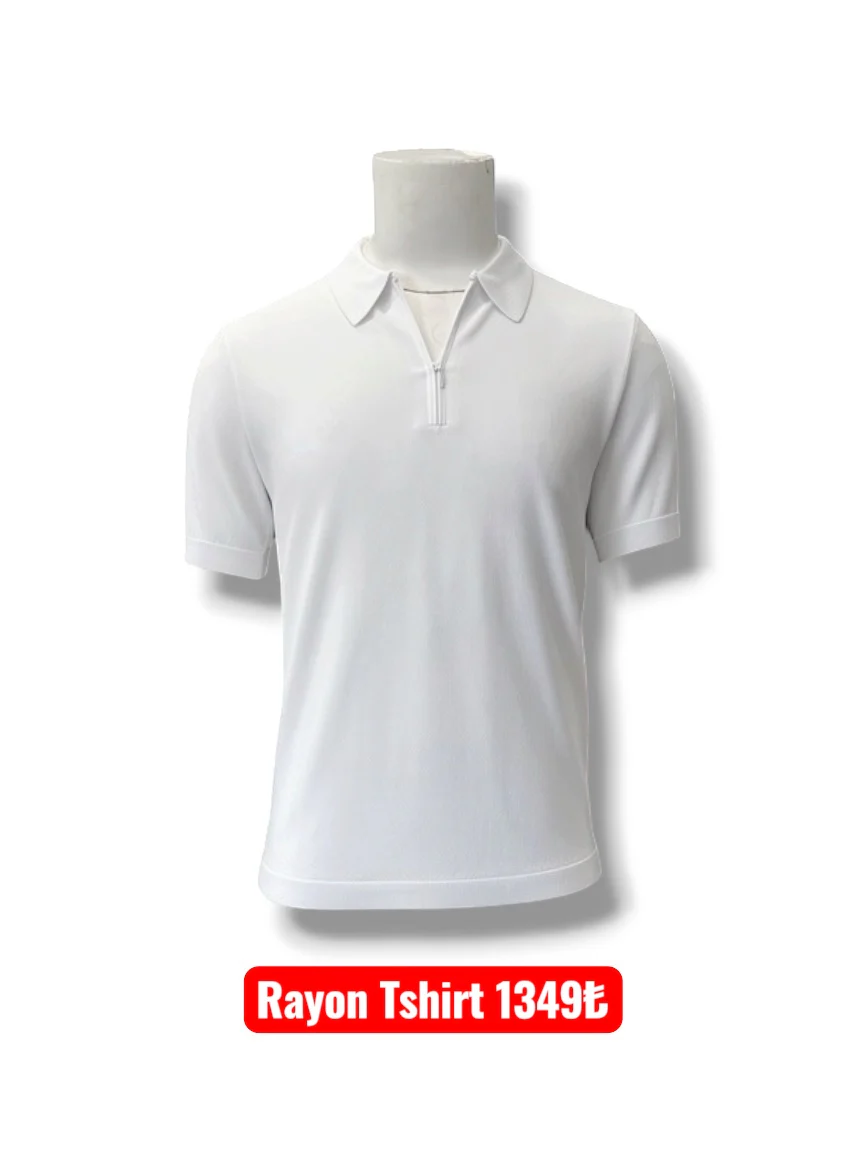 Rayon Yakalı Tshirt