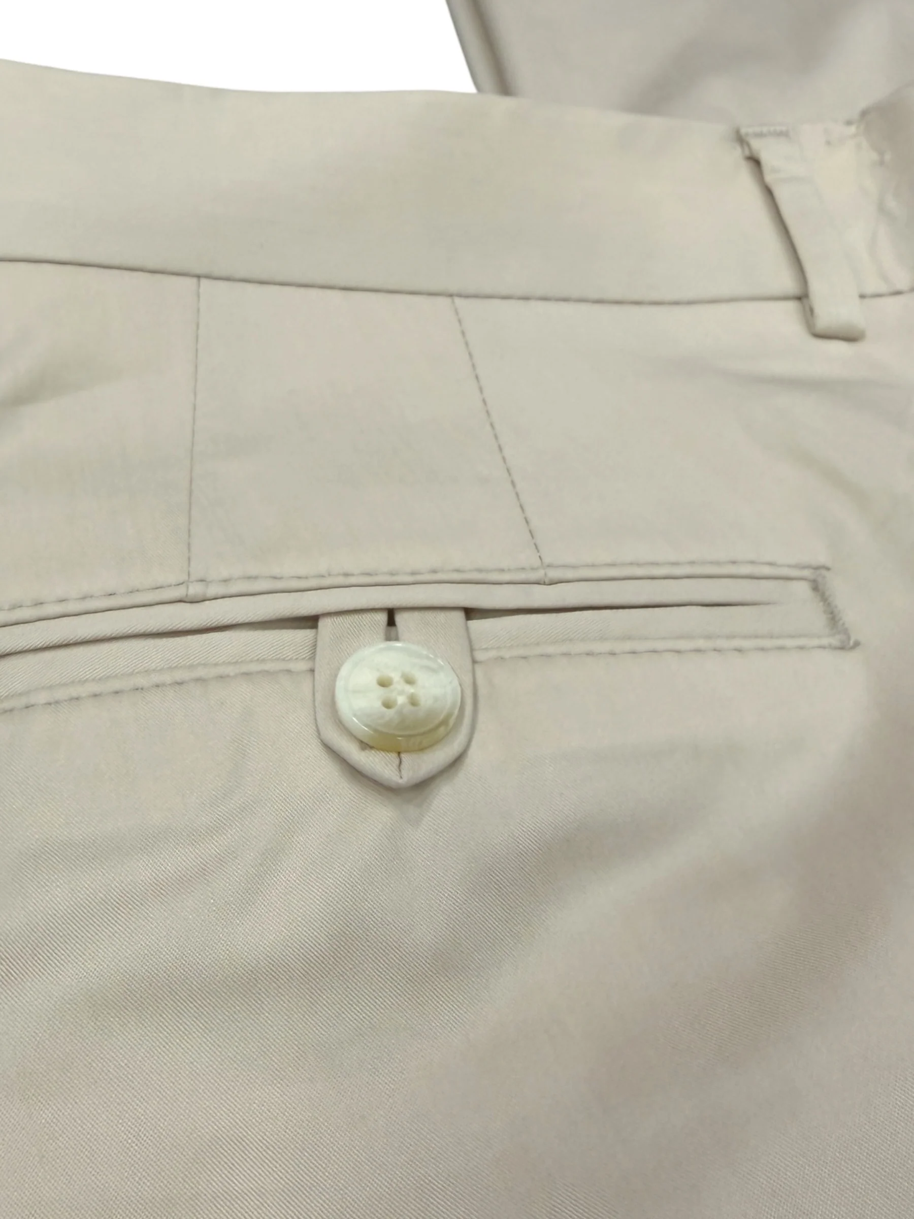 Standart Fit Pamuk Karışımlı Yan Cep Bej Voyage Pantolon - Image 4